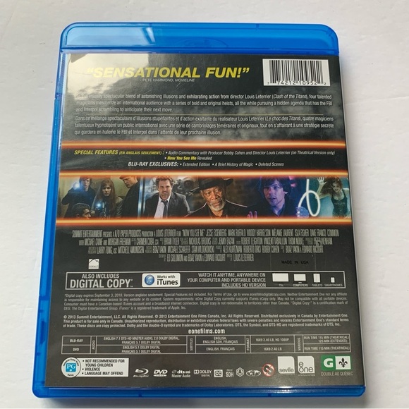 Now You See Me Blu-ray DVD Movie - Picture 2 of 3